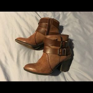 Blowfish heeled boots with buckles